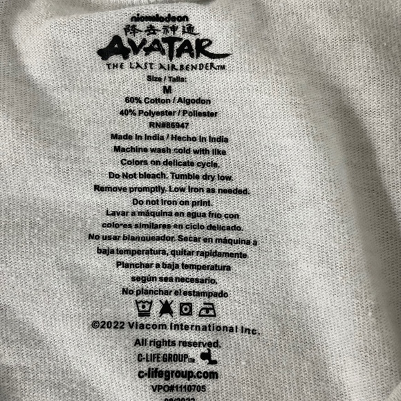 Avatar The Last Airbender Graphic Tee White Comic Strip Style Size  medium - Picture 11 of 11